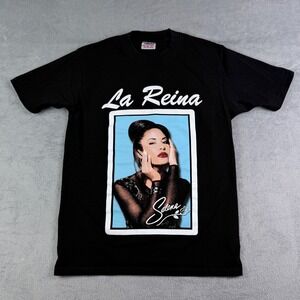 Pro Team Selena La Reina Graphic T-Shirt Black Mens Medium Super Heavy Weight
